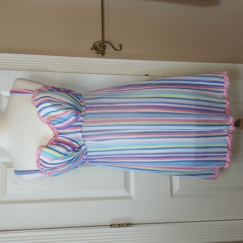 Cacique plus size semi sheer nightie